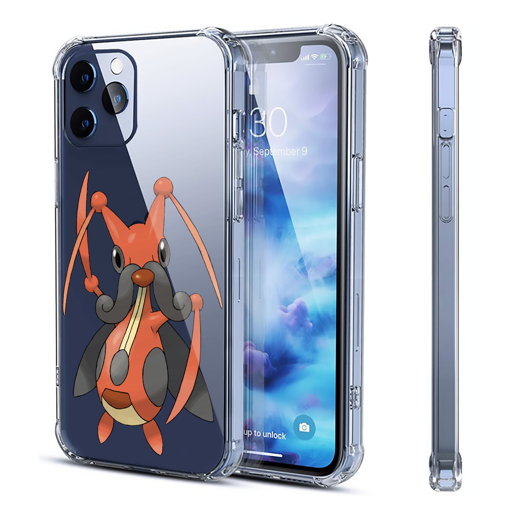 （画像用） ポケットモンスター Pokémon 【iPhone 12シリーズ対応】透明スマホケース（クリアソフトケース）